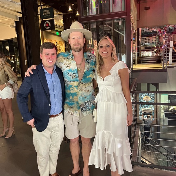 Show Me Your MuMu Reese Ruffle Dress: Ivory Luxe Satin Size Small - Picture 3 of 3